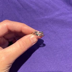 Sterling Silver Hug Ring Adjustable